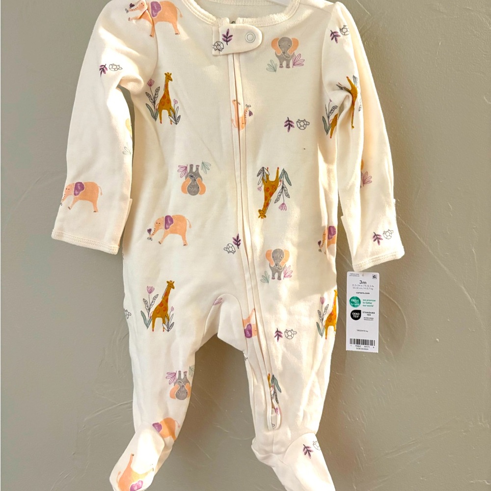 Carter’s Safari Animals 3month PJs